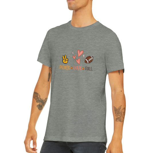 Peace Love Fall Premium Unisex Crewneck T-shirt